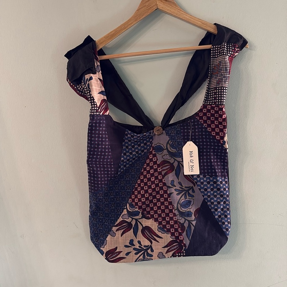 Yak & Yeti Bag Patchwork Tote Bag NWT